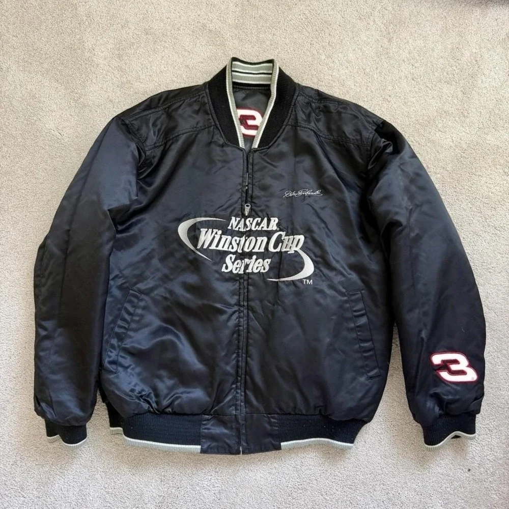 Vintage 90's Dale‎ Earnhardt Sr. #3 Goodwrench Leather Jacket XL/XXL Reversible